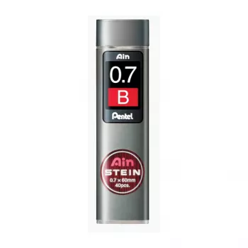 Pentel Super Hi-Polymer tuhy náhradná náplň C277-BO - 0,7 mm HB - 40 tuh - čierna - tuba