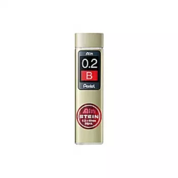Pentel Ain Stein mechanická tuhová náplň 0,2 mm tvrdosť B 20 tuh čierna