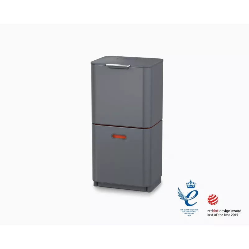 Joseph Joseph odpadkový kôš Totem 60 L sivý