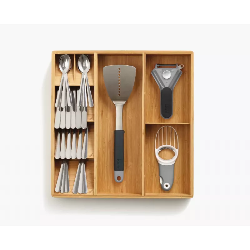 Joseph Joseph DrawerStore Bamboo organizér na príbor, kuchynské náčinie a pomôcky