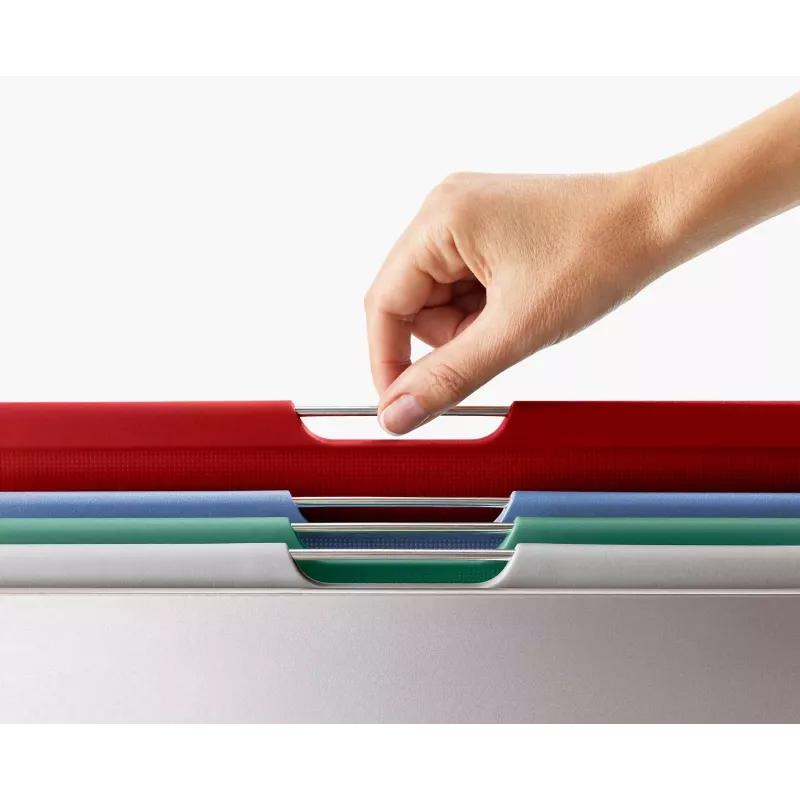 Joseph Joseph Folio Steel L sada krájacích dosiek, 4 dosky, strieborná