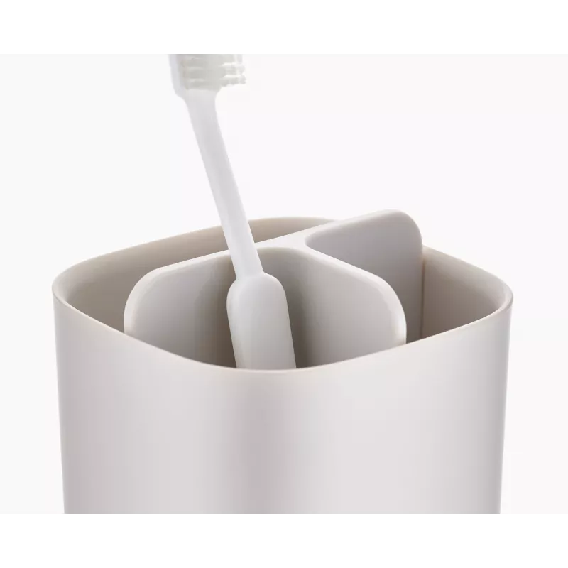 Joseph Joseph EasyStore Matt Ecru stojan na zubné kefky