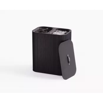 Joseph Joseph Tota Twin Luxe 90L triedič bielizne čierny