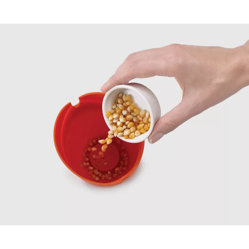 Joseph Joseph M-Cuisine 2-dielna oranžová sada na výrobu popcornu v mikrovlnnej rúre