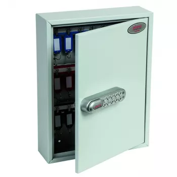 Phoenix Safe KC0601E kľúčový trezor - sivá - 42 hákov - elektronický zámok - nástenná montáž - 270 x 80 x 350 mm