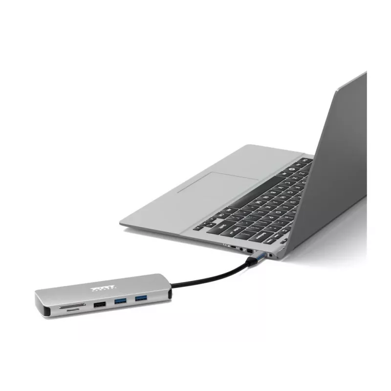 PORT Designs USB-C 9-in-1 dokovacia stanica s 4K HDMI a 85W PD - Space Grey