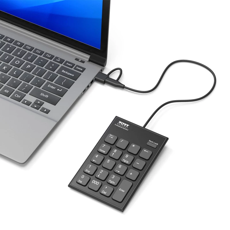 PORT Designs PORT Connect numerická klávesnica USB-C čierna