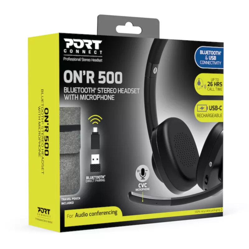PORT Designs PORT Connect ON'R 500 - headset - On-Ear - Bluetooth