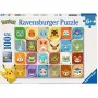 RAVENSBURGER detské puzzle Pokémon Faces (100 dielikov)