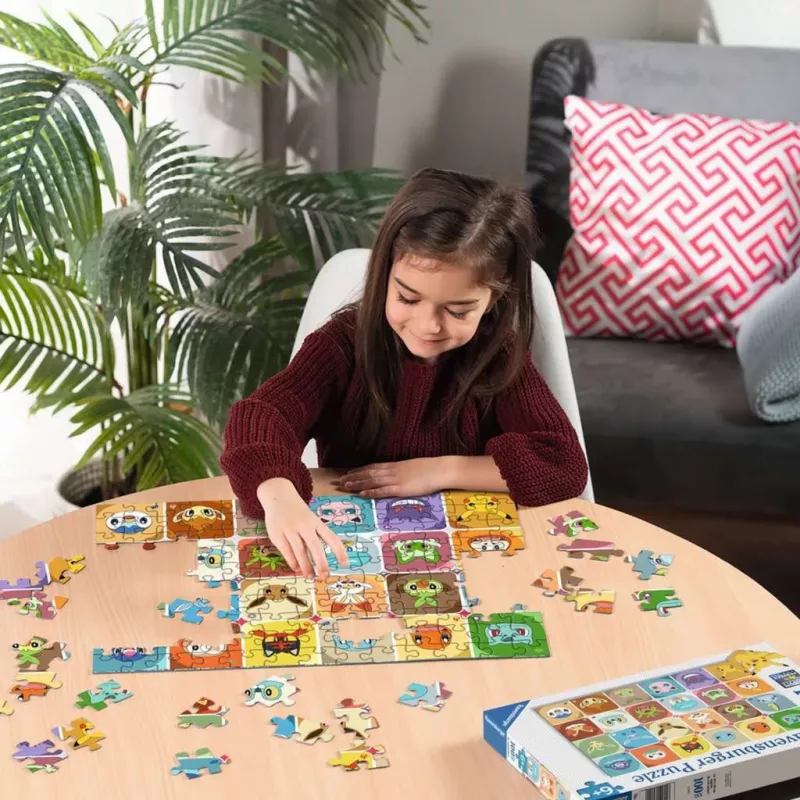 RAVENSBURGER detské puzzle Pokémon Faces (100 dielikov)