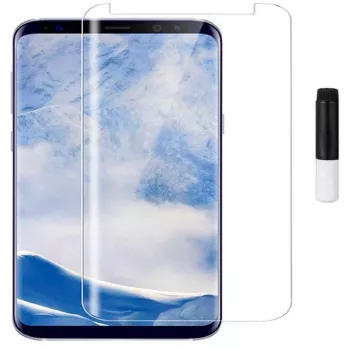 EVELATUS Samsung Galaxy S9 Plus priehľadné sklo UV ochranné sklo na displej s tekutým lepidlom
