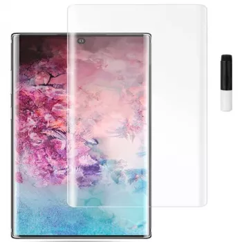 Evelatus Samsung Galaxy Note 10 Plus priehľadné sklo UV + lepidlo