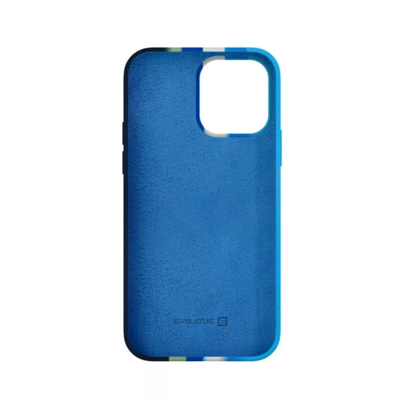 Evelatus Apple iPhone 15 Pro silikónové puzdro viacfarebné modrá