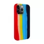 Evelatus Apple iPhone 15 Pro Max silikónové puzdro viacfarebné dúha