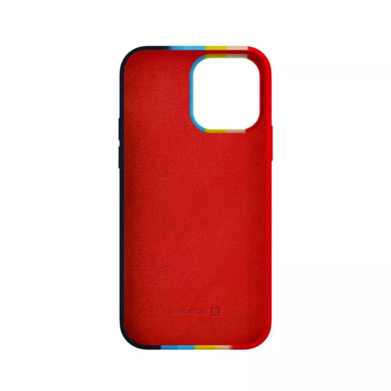 Evelatus Apple iPhone 15 Pro Max silikónové puzdro viacfarebné dúha