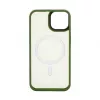 Connect Apple iPhone 13 Hybridné puzdro s magnetom PC+TPU zelené