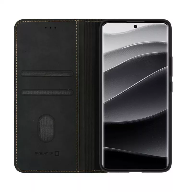 Evelatus Xiaomi Redmi Note 14 Pro Plus puzdro kniha čierna