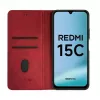 Evelatus Xiaomi Redmi 15C 4G/5G knižné puzdro folio červené