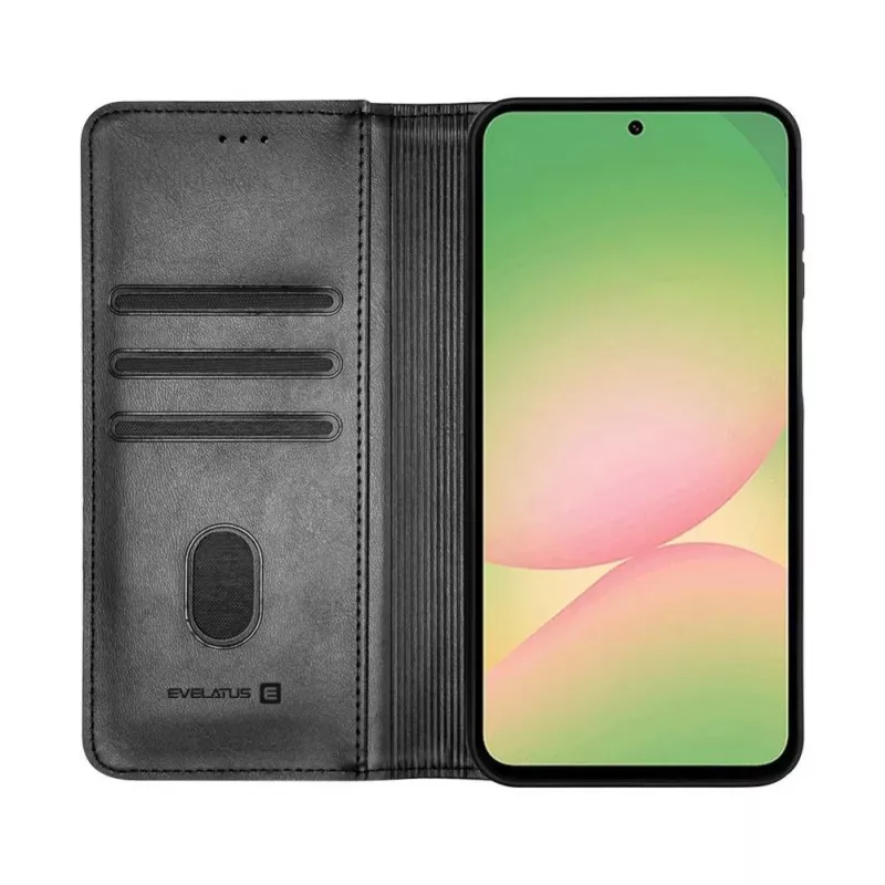Evelatus Samsung Galaxy A57 Knižkové puzdro Folio, čierne
