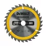 DEWALT TCT kotúč píly 160x20mm 30T +10° uhol čela 16mm krúžok
