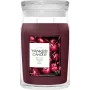 Yankee Candle Signature Black Cherry veľká sviečka v nádobe 567g