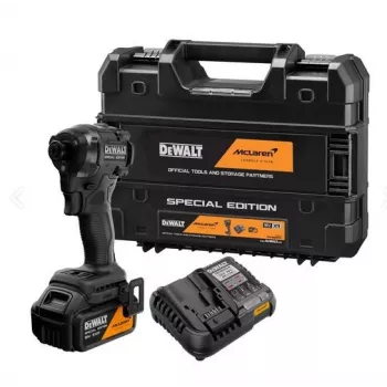 DEWALT 18V XR bezkartáčový rázový uťahovač 1x5,0Ah sada s akumulátorom DCF86MP1T
