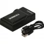 Duracell DRP5958 USB nabíjačka batérií do interiéru pre Panasonic DMW-BNB9E - čierna - 5V
