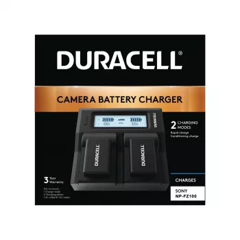 Duracell LED duálna nabíjačka batérií pre DSLR
