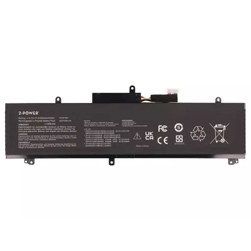 2-Power hlavný batériový balík Asus GA502DU - 64 mAh