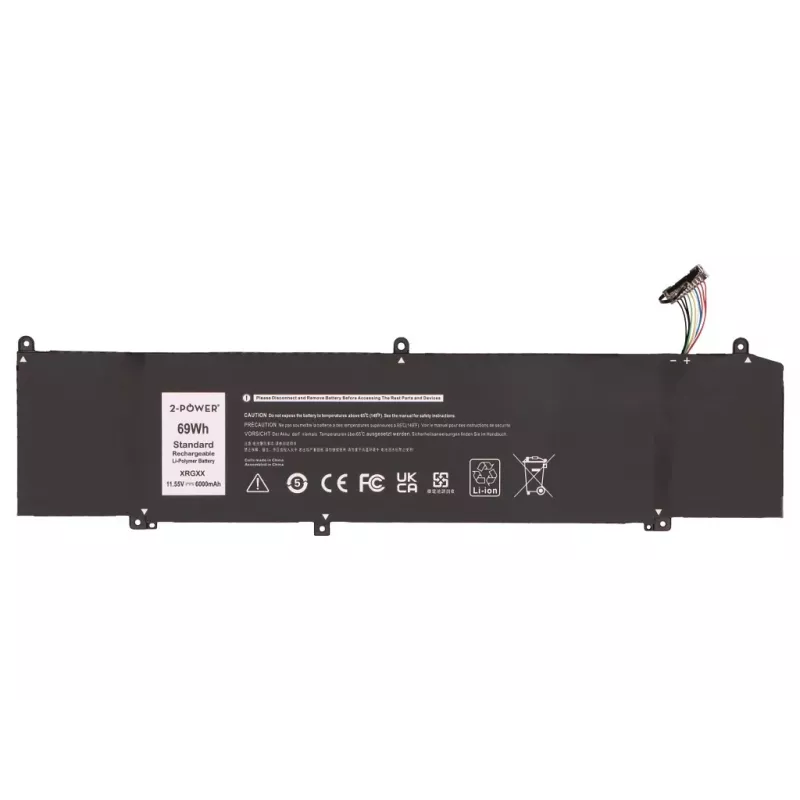 2-Power Dell Alienware M15 hlavná batéria – batéria – 69 mAh