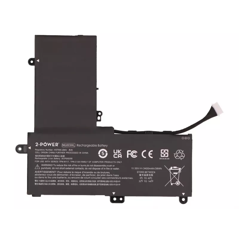 2-Power hlavná batéria HP Pavilion x360 11-u000 – batéria – 3400 mAh
