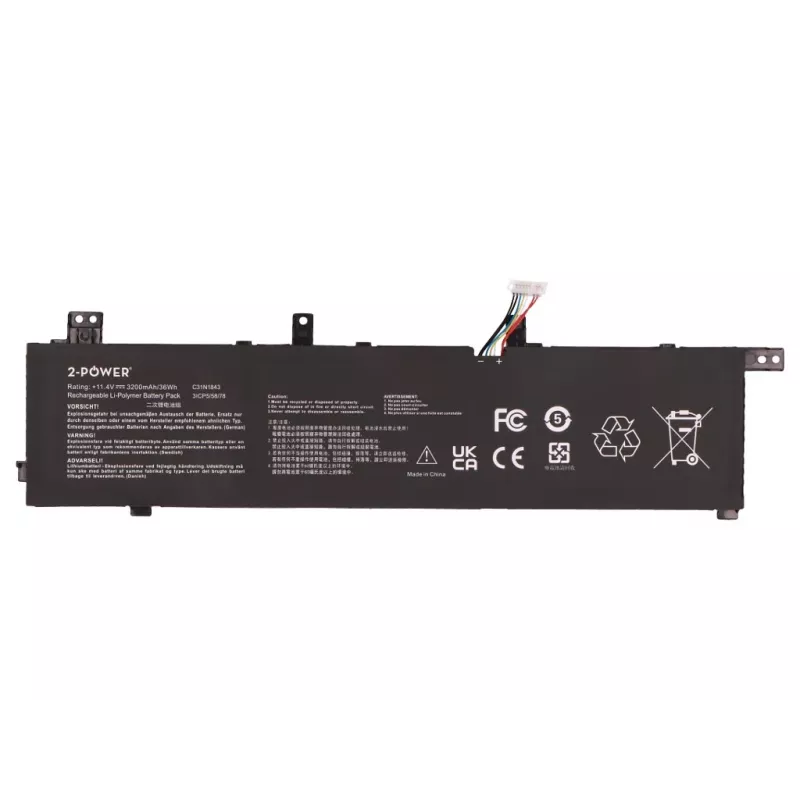 2-Power Main Battery Pack - 3200 mAh - 11,1V - Li-Ion - pre HP ProBook 430 séria
