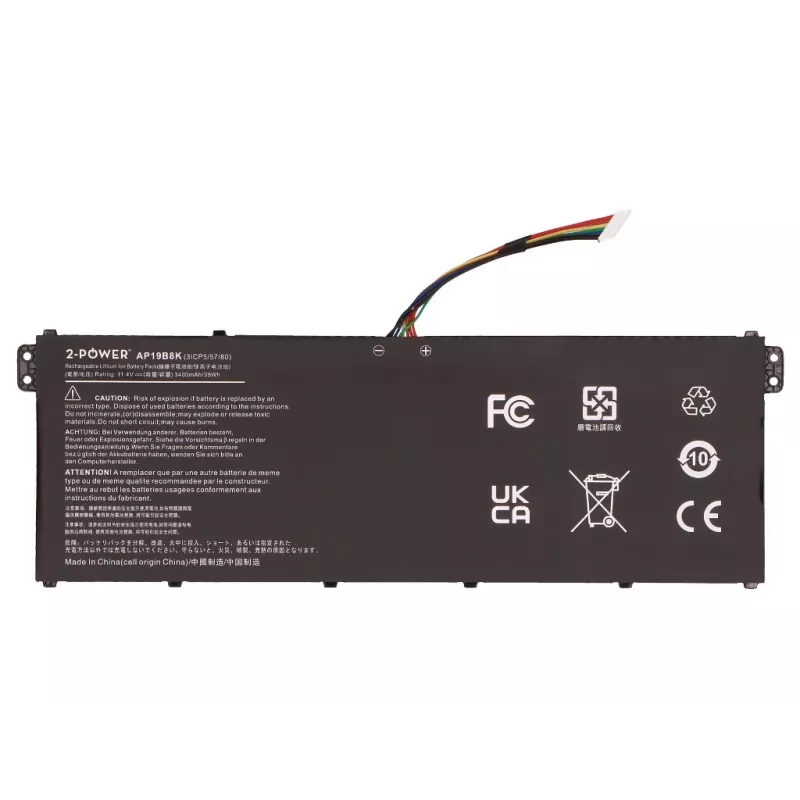 2-Power Main Battery Pack - 3400 mAh - 11,1V - Li-ion - čierna - pre Dell Latitude E7440/E7450