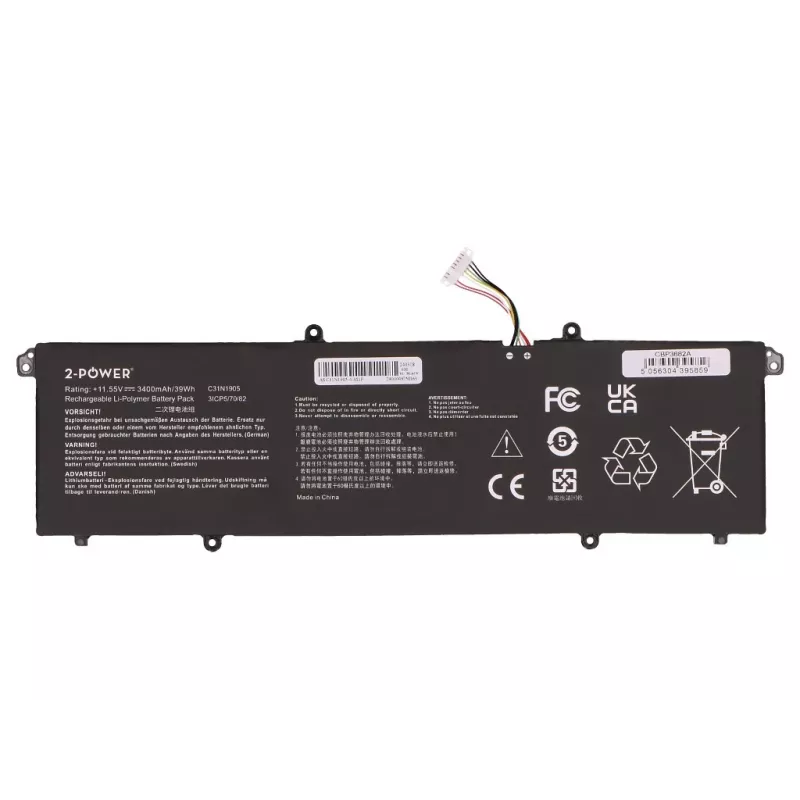 2-Power hlavná batéria Asus M1603QA – batéria – 3400 mAh