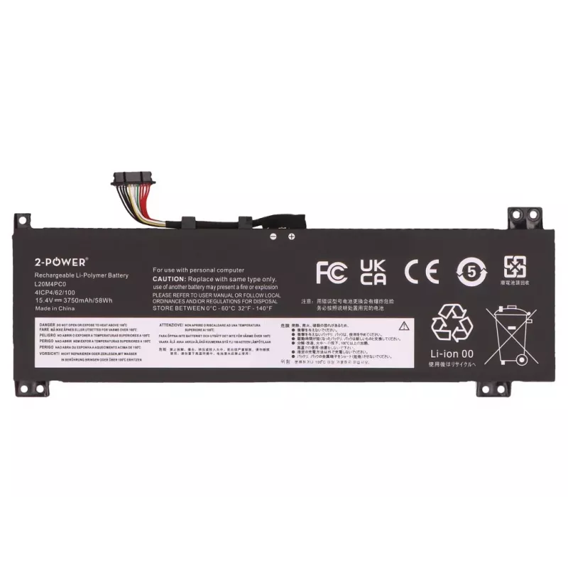 2-Power hlavná batéria pre Lenovo Legion 5-15ACH6 82JW – 58 Wh