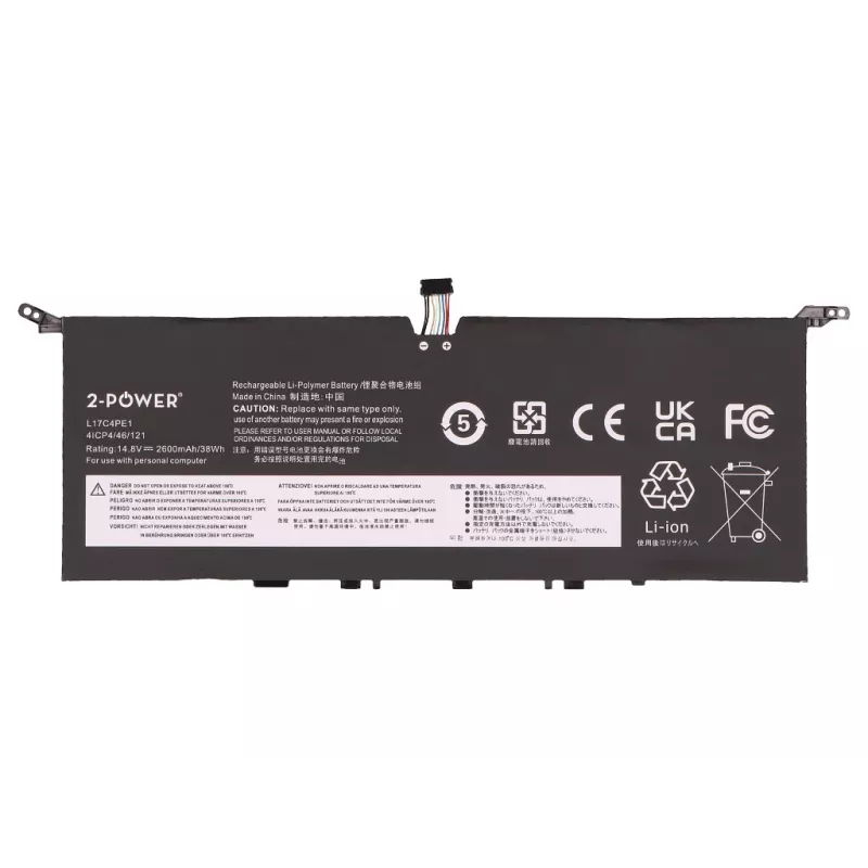 2-Power hlavná batéria pre Lenovo Yoga S730-13IML – 2600 mAh