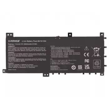 2-Power hlavná batéria pre Asus S451LA V451LA - 2600 mAh