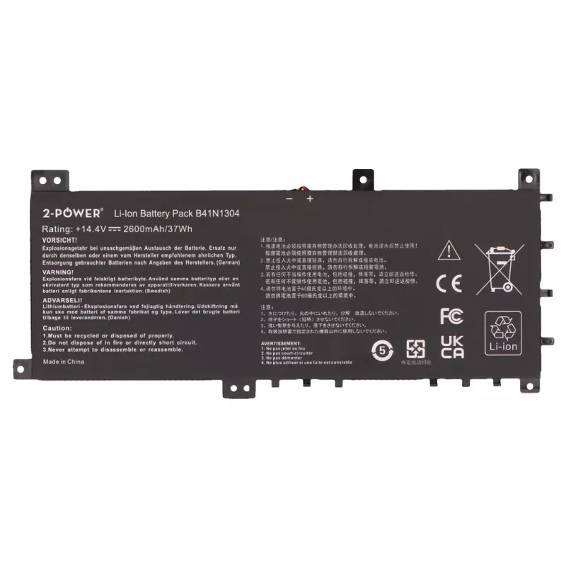 2-Power hlavná batéria pre Asus S451LA V451LA - 2600 mAh