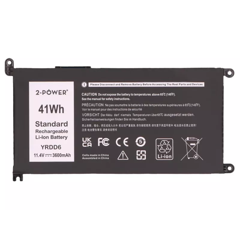 2-Power hlavná batéria pre Dell Inspiron 3579 - 41 Wh, 11,4 V, 3-článková Li-Ion