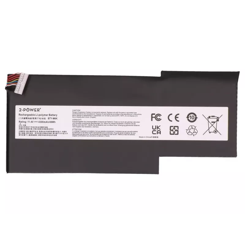 2-Power hlavná batéria pre MSI GS63VR - 49 Wh lítium-iónová