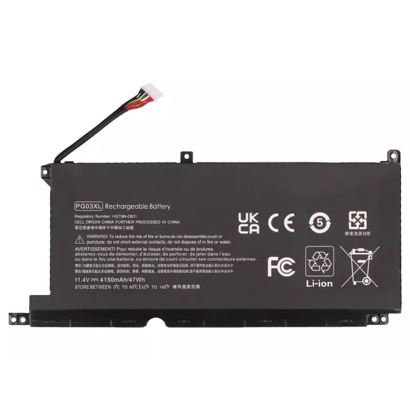 2-Power hlavná batéria HP 15-dk0020TX - 11,4V 4150mAh Lithium-Ion