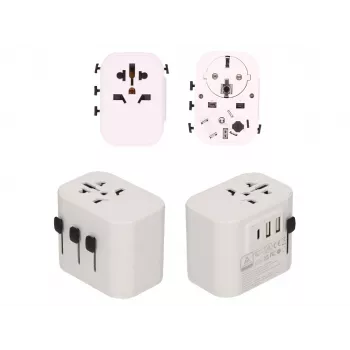 2-Power napájací zdroj - 15 wattov - 3 A - 3 výstupné konektory (2 x USB, 24-pin USB-C)