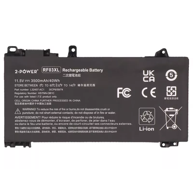 2-Power hlavná batéria HP Pavilion x360 14 Convertible - 11,55V 3500mAh Li-Ion