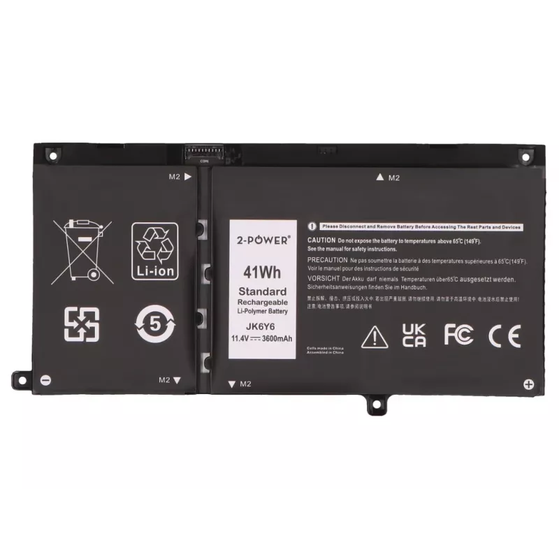 2-Power hlavná batéria pre Dell Vostro 5502 - 11,4 V 3600 mAh