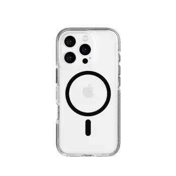 Tech21 EvoCrystal MagSafe puzdro pre iPhone 16 Pro čierna – číra ochrana 15x vojenský štandard 4,9 m pád