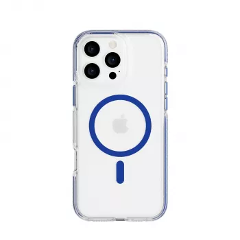 Tech21 EvoCrystal MagSafe puzdro pre iPhone 16 Pro Max modrá priesvitná
