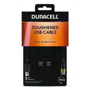 2-Power 1m USB-A na USB-C kábel - čierny