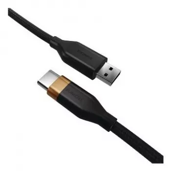 2-Power 1m USB-A na USB-C kábel - čierny
