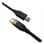 2-POWER 2m USB-A na USB-C 60W nabíjací a dátový kábel - čierny