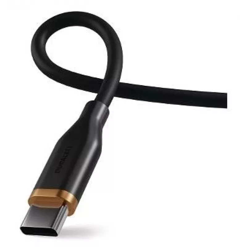 2-Power 2m USB-C na USB-C 100W silikónový kábel čierny